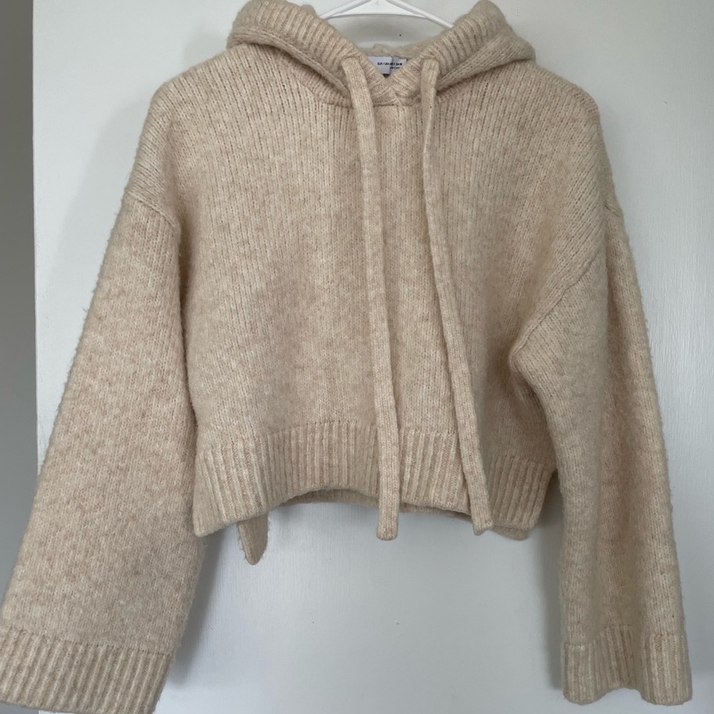 Long sleeve Zara wool crop top